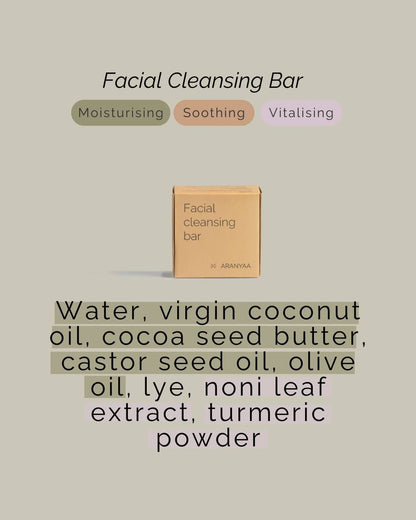 Facial cleansing bar